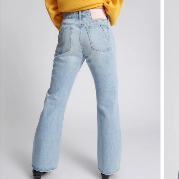 One Teaspoon Charlie Slim High Waist Flared Jeans, Fleetwood Artiste - Picture 4 of 12